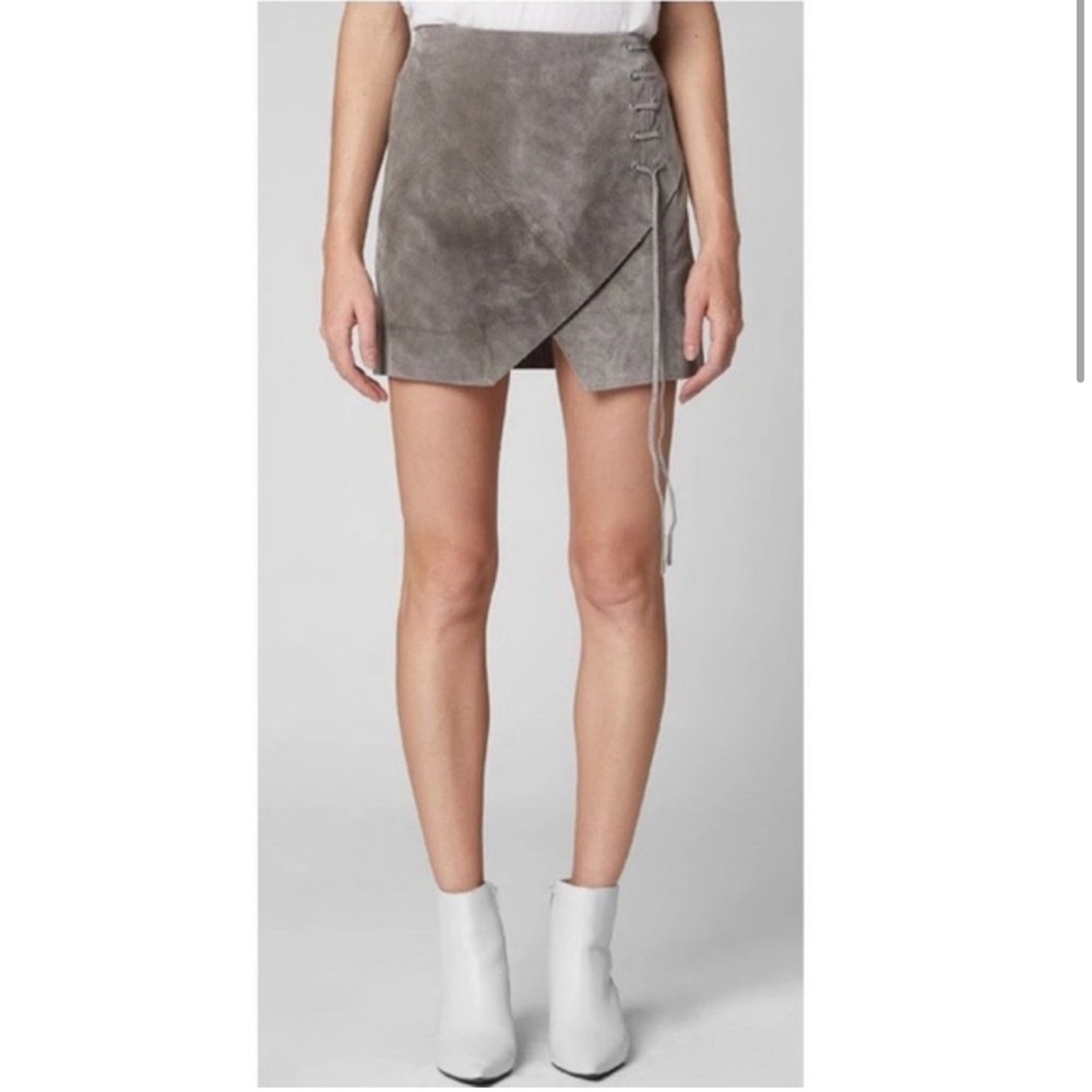 BLANKNYC Suede Skirt - Gray - Size 24 and 26 available
